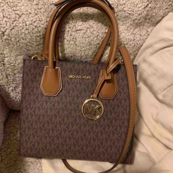 Michael Kors Brown and Tan Satchel